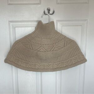 Topshop Wool Neck Gaiter Dickey Collar Scarf Warmer Muffler over shoulder